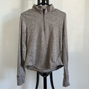 Nike Heather Brown Women's Quarter-Zip Sweatshirt